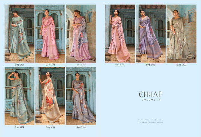 Bhumi Chhap 1 Festive Wear Wholesale Printed Saree Catalog
